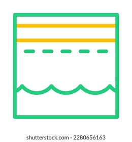 kaaba icon duocolor green yellow style ramadan illustration vector element and symbol perfect. Icon sign from modern collection for web.