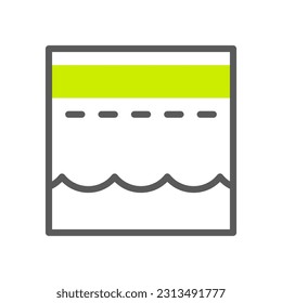 Kaaba icon duotone grey green colour ramadan illustration vector element and symbol perfect.