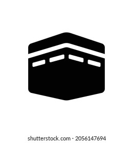 kaaba Icon. Flat style design isolated on white background. Vector illustration