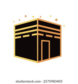 Kaaba Icon Illustration Design, Islamic Ramadan Icon 3