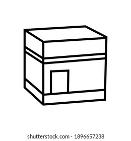 kaaba icon line style vector for your design