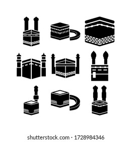 Kaaba icon or logo isolated sign symbol vector illustration - Collection of high quality black style vector icons
