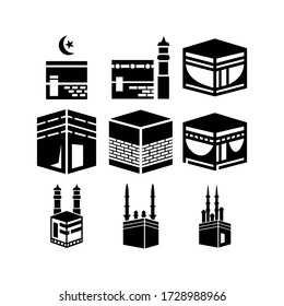 Kaaba icon or logo isolated sign symbol vector illustration - Collection of high quality black style vector icons
