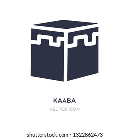 kaaba icon on white background. Simple element illustration from Religion concept. kaaba sign icon symbol design.