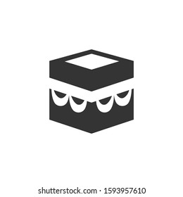 Kaaba icon on a white background