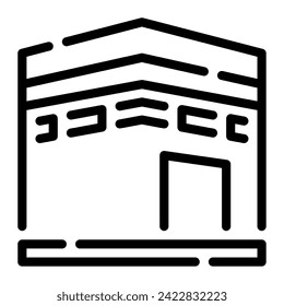 Kaaba Icon Ramadan, for infographic, web, app, etc