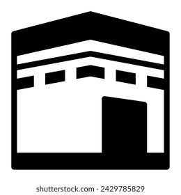Kaaba Icon Ramadan, para infografía, web, aplicación, etc