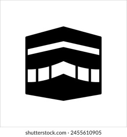 Kaaba icon. kaaba vector illustration on white background. for web design, app and UI.
