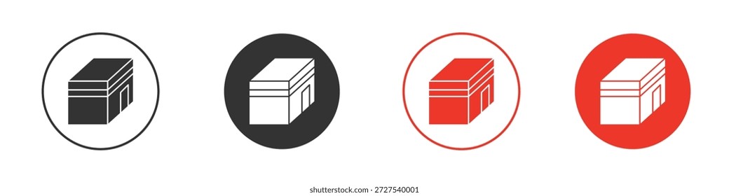Icono de Kaaba. diseño de Vector de Web