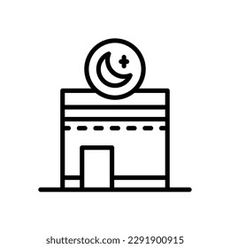 kaaba Icon für Ihr Website-Design, Logo, App, UI.