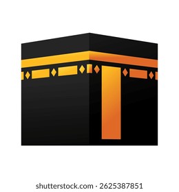 Ilustração de Kaaba, adequada para uso em desenhos com um tema religioso islâmico