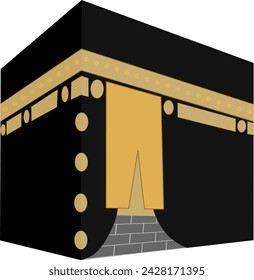 Kaaba Islamic Symbol Vector Illustration