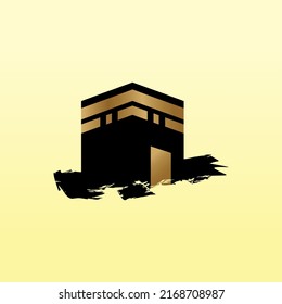 kaaba islamic vector design. suitable for the design of Hajj, Eid al-Adha, Eid al-Fitr, Ramadan, and other Islamic celebrations. islamic vectors. islamic background