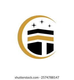 Kaaba logo design, Kaaba vector, Kaaba symbol, Hajj and Umrah travel,vector, silhouette, islamic, mecca, muslim, illustration, hajj, arab, ramadan, pray, arabia, mosque, religion, holy, makkah, masjid