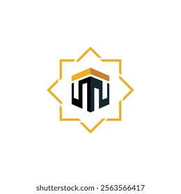 Kaaba logo icon symbol illustration flat design