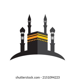 Kaaba logo illustration vector design