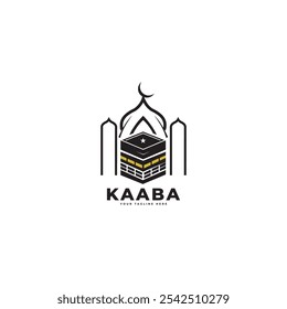 Logotipo de Kaaba, Plantilla de Vector del logotipo de Makka