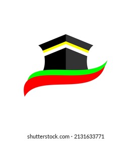 Kaaba logo with a touch of bright color and looks bold