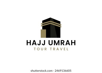 kaaba logo vector icon illustration