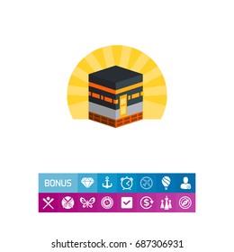 Kaaba in mecca icon