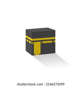 Kaaba Mecca Icon Symbol Vector in Flat Style