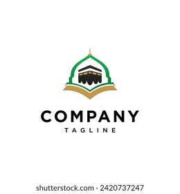 kaaba mecca ramadhan eid logo icon vector template.eps