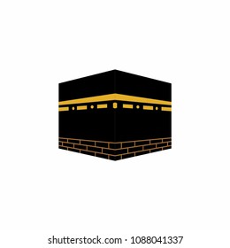 Kaaba in mecca Saudi Arabia vector symbol