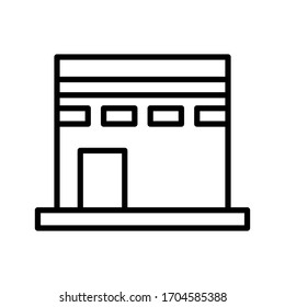 Kaaba Ramadan icon. Simple line vector elements of islam icons for ui and ux, website or mobile application