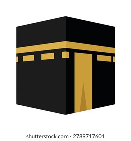 Kaaba representation for Hajj and Umrah educational materials, religious publications, pilgrimage guides, and Islamic faith content