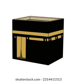 Kaaba einfache Vektorsymbol, die Gottesmekka der Moslems der Welt