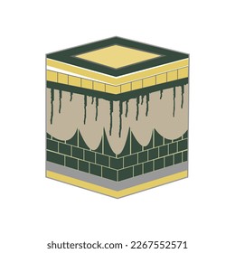 Kaaba vector design Mecca Saudi Arabia