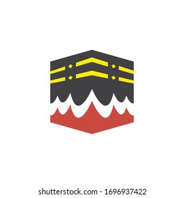 kaaba vector icon illlustration design temlate