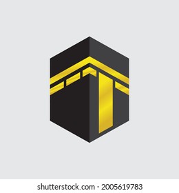 
Kaaba vector icon. Illustration of a minimalist design kaaba