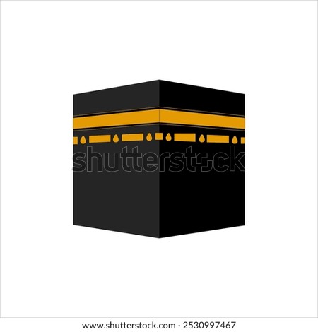 Kaaba vector icon that is simple but attractive