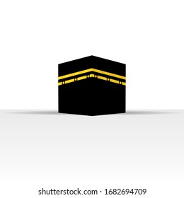 Kaaba Vector Illustration, Islamic Qibla Icon