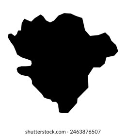 Mapa comunal de Kaala Gomen, división administrativa de Nueva Caledonia. Ilustración vectorial.