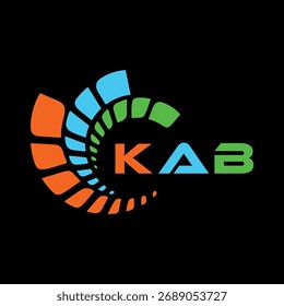 KAB letter design. KAB letter technology logo design. KAB Monogram logo design for an entrepreneur and business.