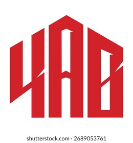 Diseño de letra KAB. Diseño de logotipo de tecnología de letras KAB. Diseño de logo KAB Monogram para un emprendedor y negocio.
