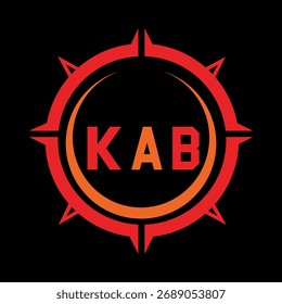 Diseño de letra KAB. Diseño de logotipo de tecnología de letras KAB. Diseño de logo KAB Monogram para un emprendedor y negocio.