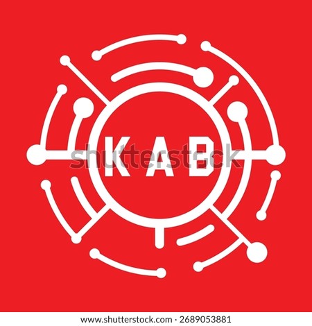 KAB letter design. KAB letter technology logo design. KAB Monogram logo design for an entrepreneur and business.