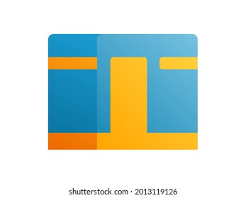 kaba islam building single isolated icon with smooth style