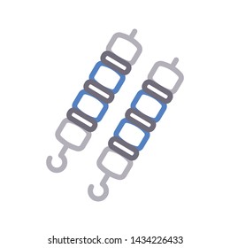 kabab color line vector icon