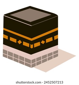 Kabah Hand Drawing, Kabah Illustration