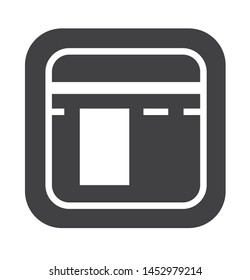 kabah icon with simple black square  style use for islamic event, web, print or pictogram assets. ilustration of hajj, umrah, ramadan kareem, ied mubarak - glyph vector.
