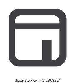 kabah icon with simple black square  style use for islamic event, web, print or pictogram assets. ilustration of hajj, umrah, ramadan kareem, ied mubarak - glyph vector.
