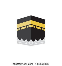 Kabah islamic graphic design template vector isolated