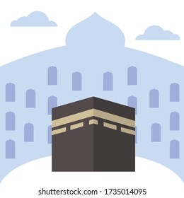 Ka'bah Vector illustration. Flat Design