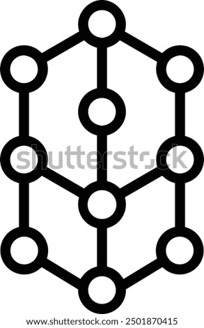 Kabbalah icon. Thin linear style design isolated on white background