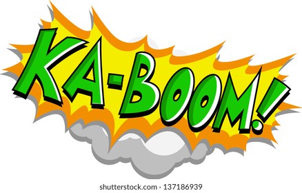 Kaboom - Comic Expression Vector Text