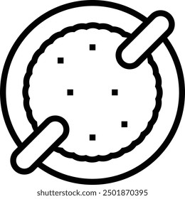 kabsa icon. Thin linear style design isolated on white background